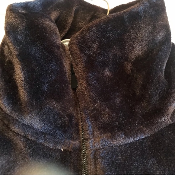 VELOUR CHOCOLATE BROWN BOMBER JACKET Large-XLarge NWOT - Picture 13 of 15